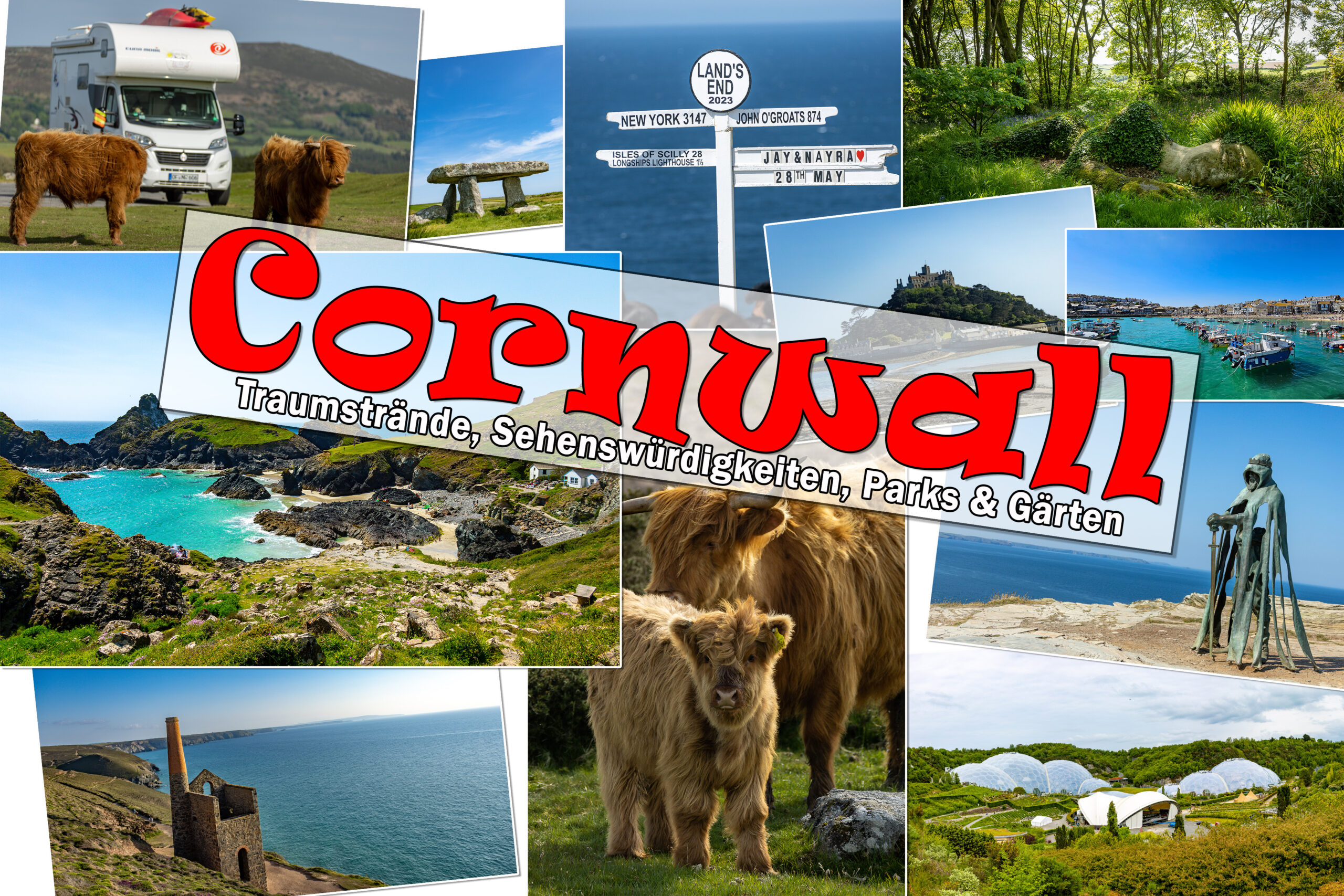 Cornwall - Südseestrände in England genießen - Übersicht